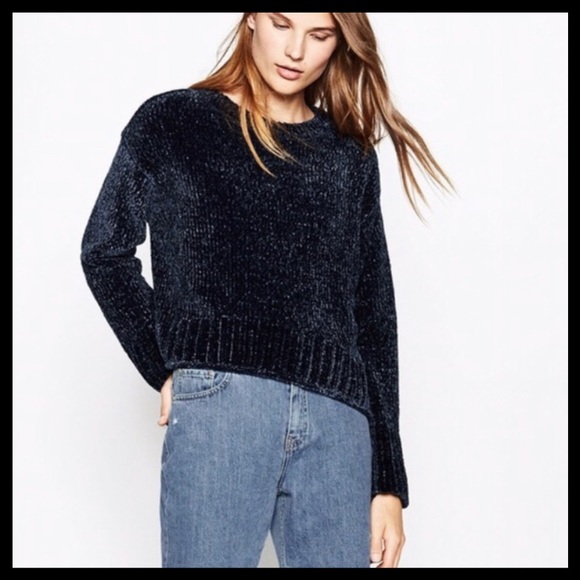 Zara Sweaters - Zara Blue Chenille Sweater NWT